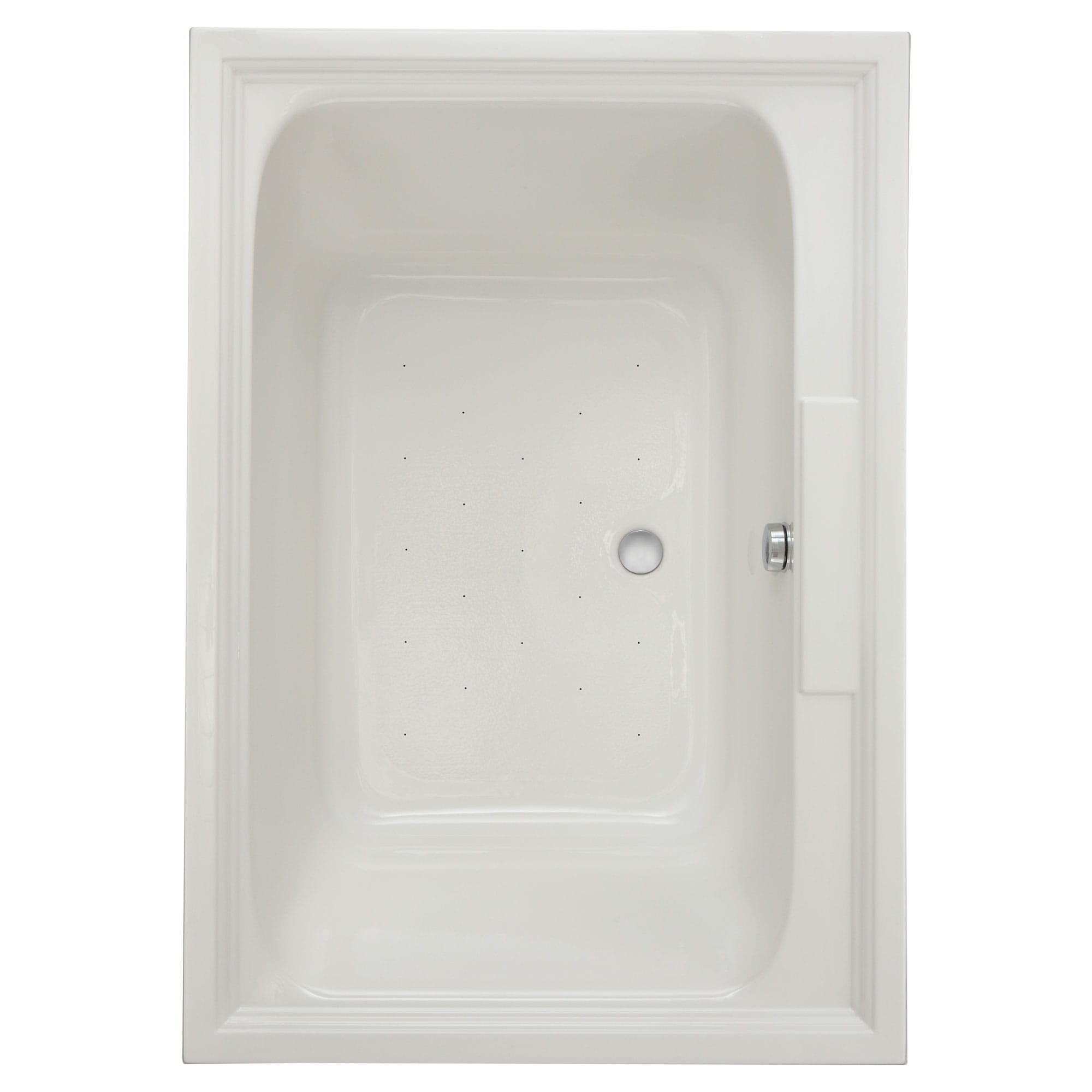 Town Square 60 x 42 Inch Drop In Bathtub With EverClean Air Bath System WHITE